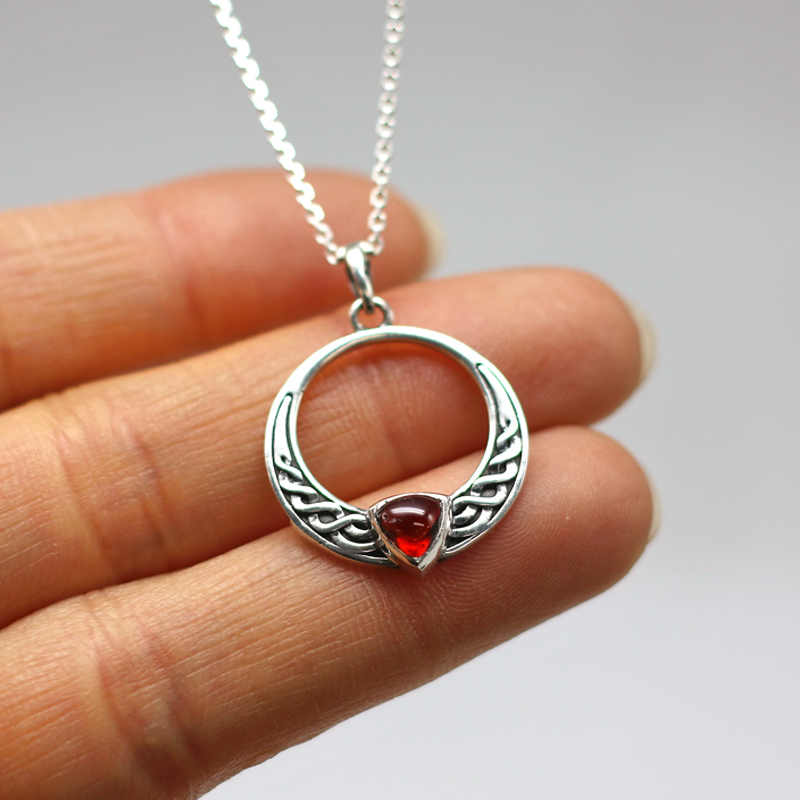 가넷 실버 펜던트(20*28mm) HSPP-240060 CQ