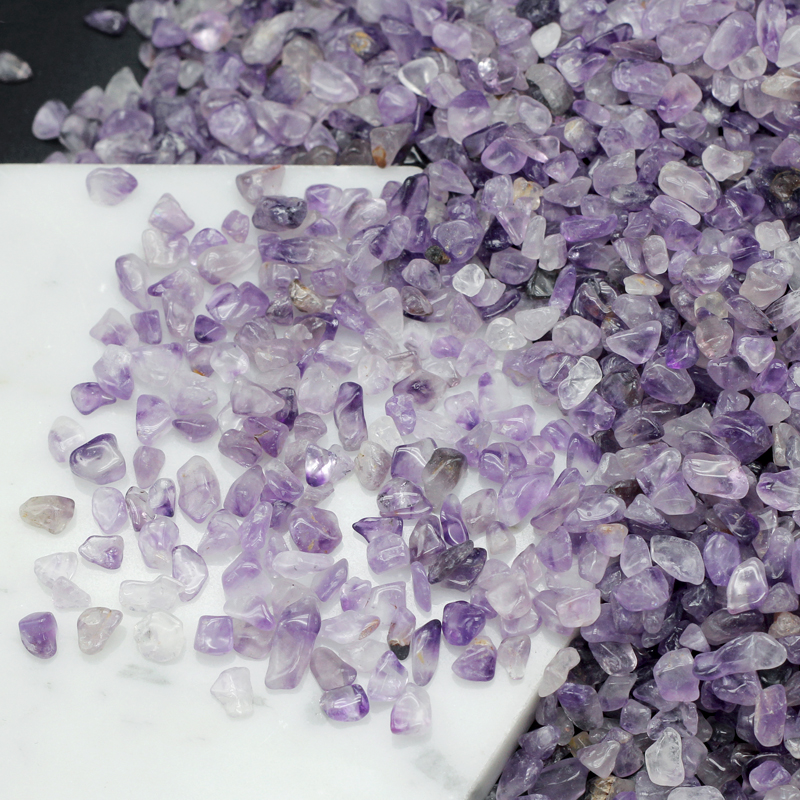 자수정B  보석자갈 4~7mm (500g) HSRO-047