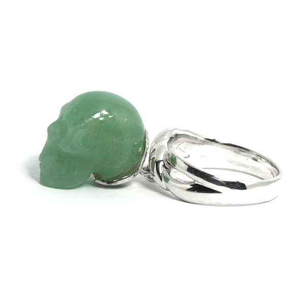 아벤츄린 해골 무늬 반지(18호) HSR-5009 YH