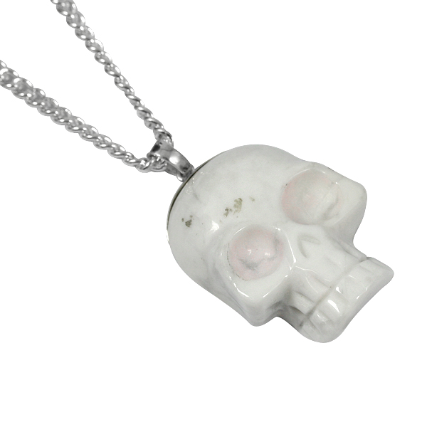 게르마늄 실버체인 해골 목걸이 HSNE-047