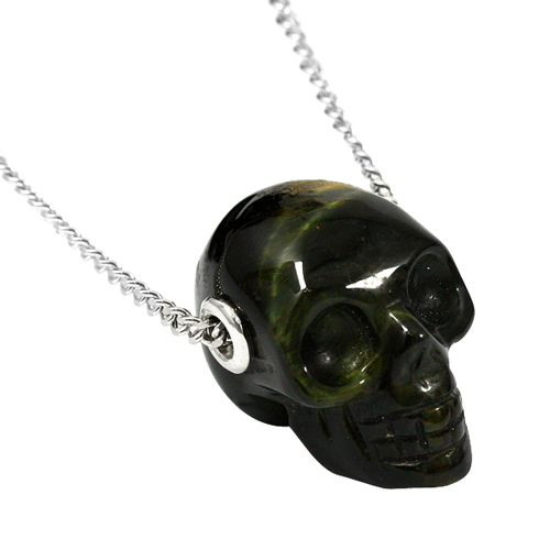 청호안석 해골 목걸이 HSNE-079